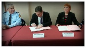 Peltre Signature de la convention participation citoyenne