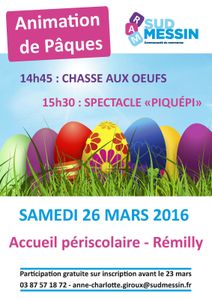 RAM du Sud Messin Animation de Pâques le samedi 26 mars 2016