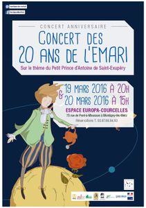 Montigny-lès-Metz CONCERT Anniversaire des 20 ans de l’EMARI les 19 et 20 mars 2016