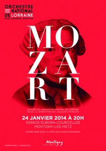 Montigny-lès-Metz : Concert de la nouvelle année Orchestre National de Lorraine Mozart le Vendredi 24 janvier