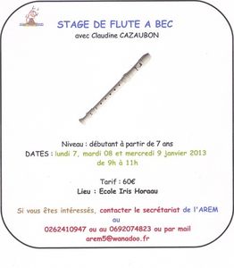 Stages en Janvier