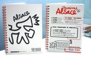 Un cahier illustré par Tino, pour le Comité Régional du Tourisme d'Alsace