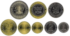 les petites pièces de monnaie en FCFA