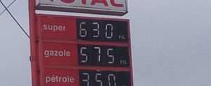 Les Nouveaux tarifs du Super et du Gasoil révisés
