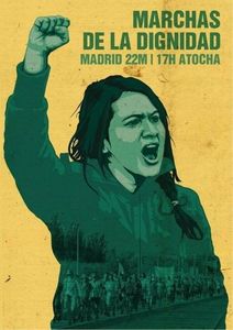 22 mars, Madrid : "Debout, debout, nous allons lutter !"