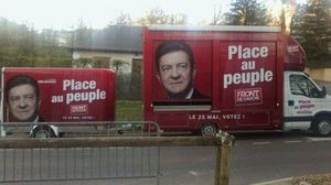Le camion du Front de Gauche en tournée dans le Tarn & Garonne