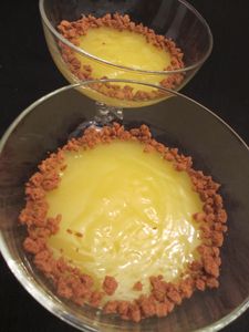 Crème au citron et au spéculoos