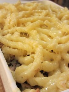 Gratin de pâtes au thon
