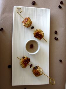 Boulettes de poulet aux fruits rouges
