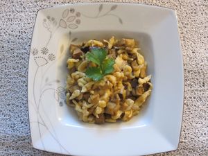 Pâtes aux aubergines