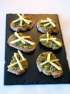 Tartines légères pour Femme au lin, pomme et avocat
