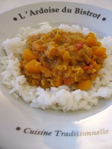 Dahl de lentilles corail