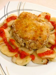 Steak de veau pané
