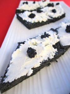 Toast noir et blanc