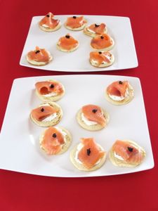 Blinis au saumon