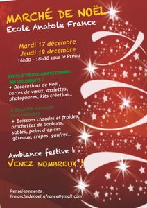 Marché de Noël à Anatole France