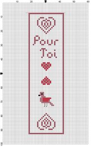 Marque-page St Valentin