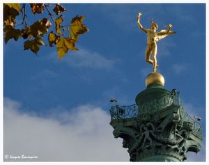 Le Génie de la Liberté, place de la Bastille à Paris