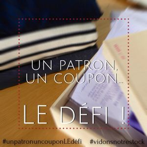 Un patron un coupon le défi : étape 1 OH MY GOD!!