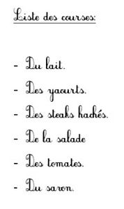 L'enfer de la liste des courses...