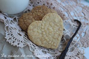 Biscuits dentelle: Sablés à la vanille