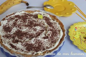 Banoffee pie : Tarte banane, chantilly et confiture de lait