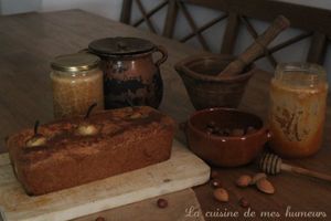 Le dessert de Béorn : Cake aux poires pochées au cidre, épices et miel