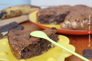 Gâteau moelleux banane et chocolat