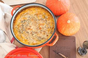 Le gratin d'automne de Bilbon : Potimarron, thym et pignons de pin