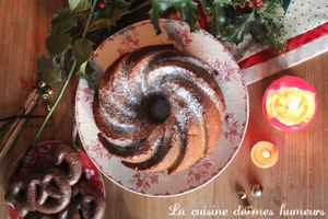 En attendant Noël: bundt cake, un gâteau très doux aux pommes, à la cannelle et à l'anis vert