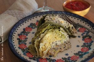 Ce que mange un hobbit : chou farci au poulet et olives