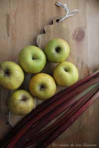 Un simple hobbit: compote à la rhubarbe pomme et vanille