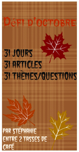 Défi d'Octobre N°1: qu'est ce qui vous rend heureuse?