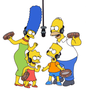 Partitura de la canción "Los Simpsons" (The Simpsons-Theme) para Violín