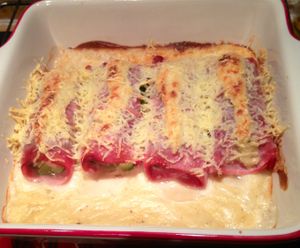 courgettes gratinées au jambon au thermomix