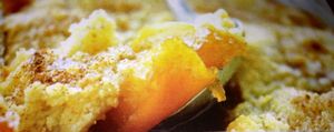 Crumble aux pommes et caramel au beurre salé