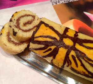 Roulé décoré nutella coco au thermomix