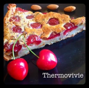 Clafoutis croquant aux cerises recette au thermomix