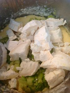 Cake crémeux chèvre courgette au thermomix