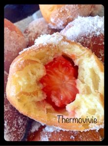 Beignet à la fraise au thermomix