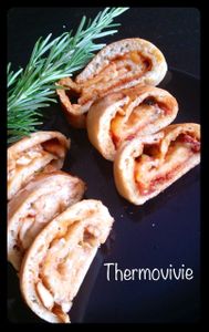 Roulés de pizza.. Un apéro original et sympa