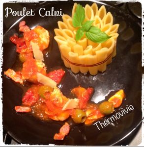 Poulet Calvi au thermomix