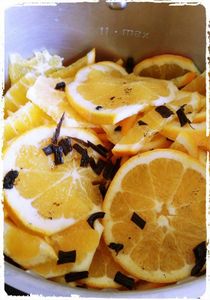 Confiture oranges vanille amandes