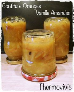 Confiture oranges vanille amandes