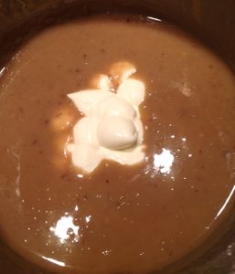 Velouté de châtaignes et cacao