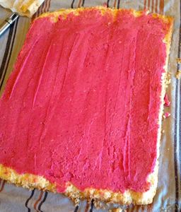 Bûche de noel rose