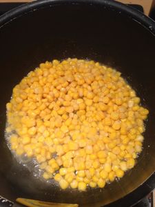 Maïs et petits pois au sirop d'érable