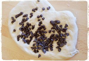 Baguette viennoise au thermomix nature et pépites de chocolat
