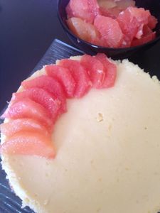 Cheesecake de brocciu au pomelo corse recette de Pierre Hermé