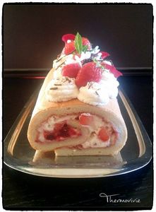 Roll Cake à la fraise